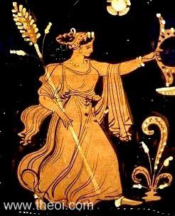 Maenad Nymph | Apulian red figure vase painting